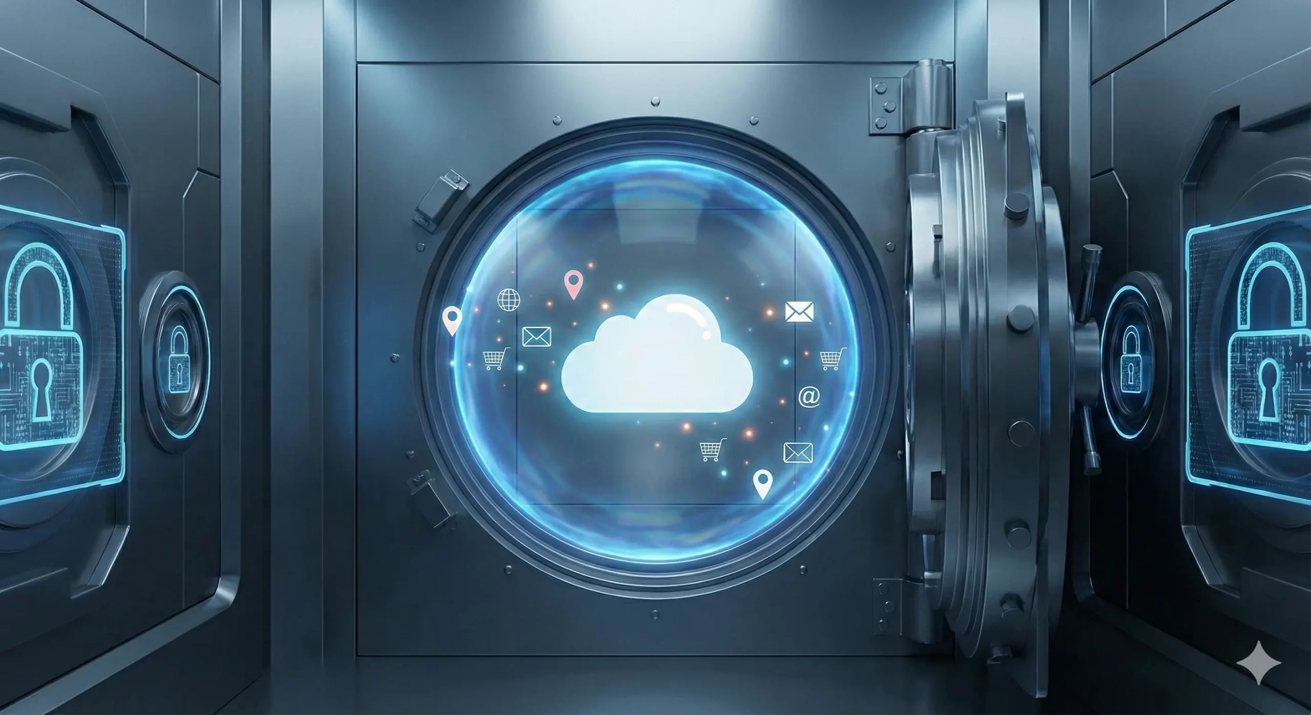 Vault containing cloud information